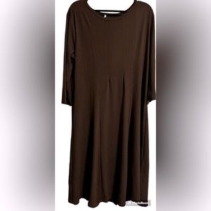 3/4 Sleeve Midi Dress